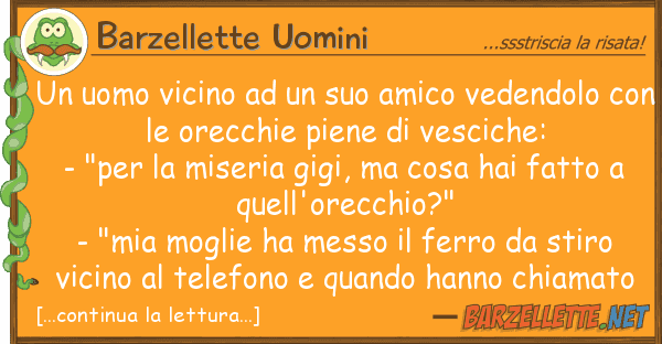 Barzellette Uomini uomo vicino amico vedendolo