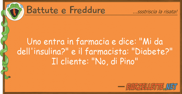 Battute e Freddure entra farmacia dice: "mi