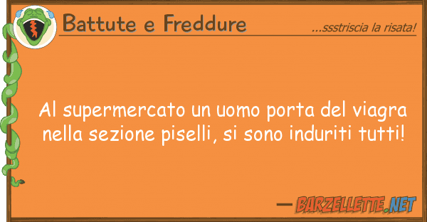 Battute e Freddure supermercato uomo porta viagra
