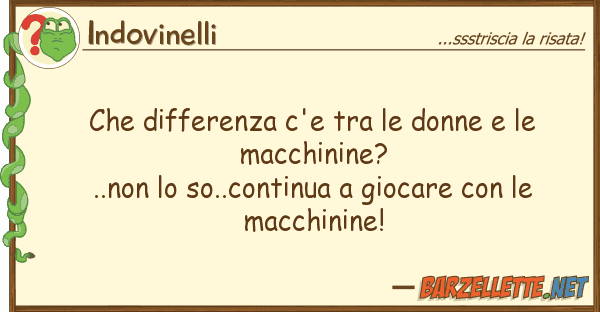 Indovinelli differenza c'e donne mac