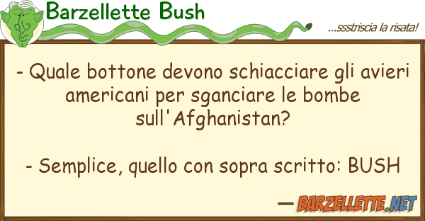 Barzellette Bush - bottone devono schiacciare