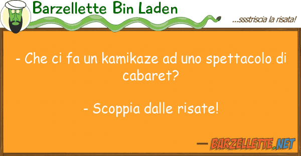Barzellette Bin Laden - fa kamikaze spettacol