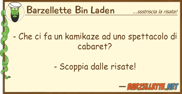 Barzellette Bin Laden - fa kamikaze spettacol