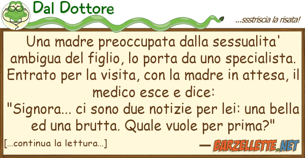 Dal Dottore madre preoccupata sessualita'