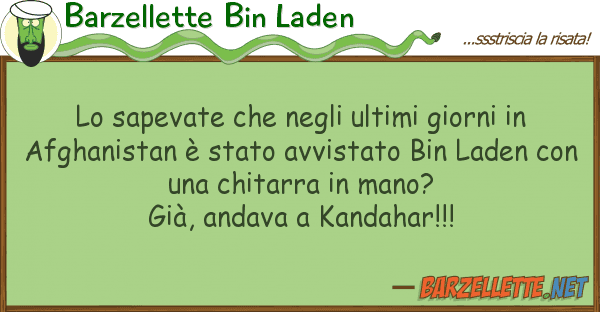 Barzellette Bin Laden sapevate ultimi giorni