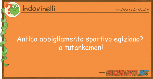 Indovinelli antico abbigliamento sportivo egiziano?