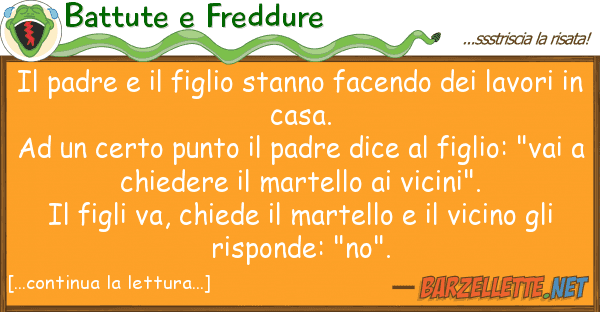 Battute e Freddure padre figlio stanno facendo