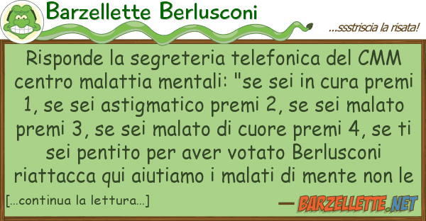 Barzellette Berlusconi risponde segreteria telefonica cm