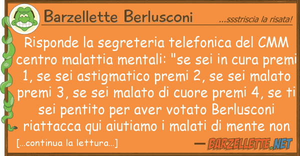 Barzellette Berlusconi risponde segreteria telefonica cm