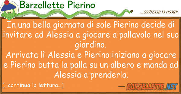 Barzellette Pierino bella giornata sole pierino de