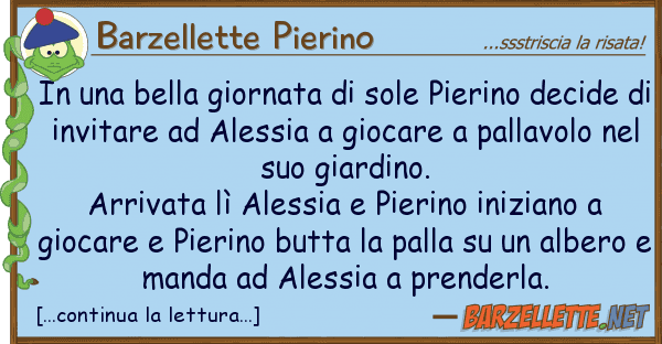 Barzellette Pierino bella giornata sole pierino de