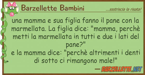 Barzellette Bambini mamma figlia fanno pane