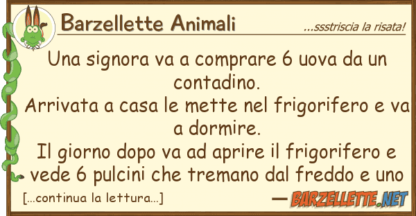 Barzellette Animali signora va comprare 6 uova
