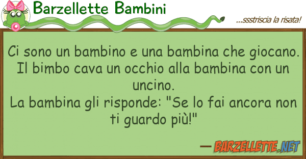 Barzellette Bambini sono bambino bambina gio