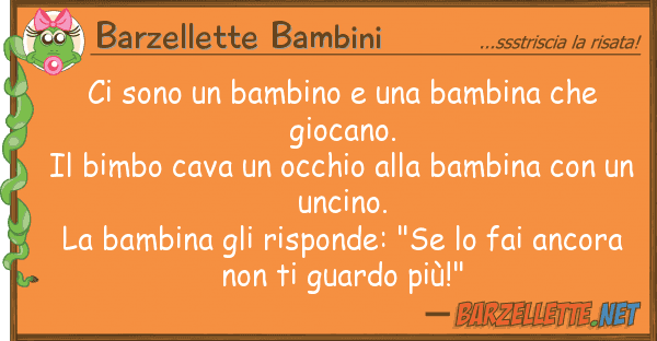 Barzellette Bambini sono bambino bambina gio