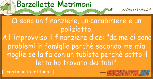 Barzellette Matrimoni sono finanziere, carabiniere