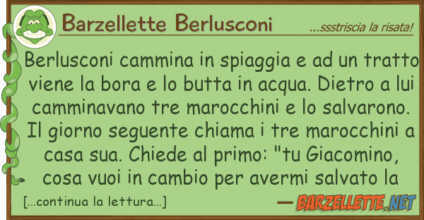 Barzellette Berlusconi berlusconi cammina spiaggia t