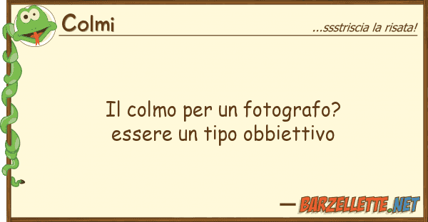 Colmi colmo fotografo? essere tip