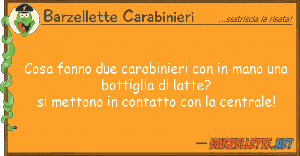 Barzellette Carabinieri cosa fanno due carabinieri mano u