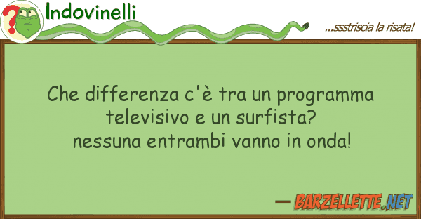 Indovinelli differenza c'è programma tel
