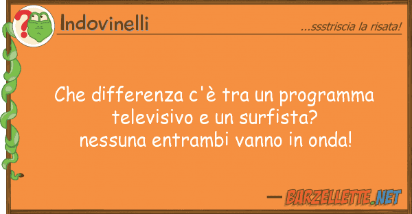 Indovinelli differenza c'è programma tel