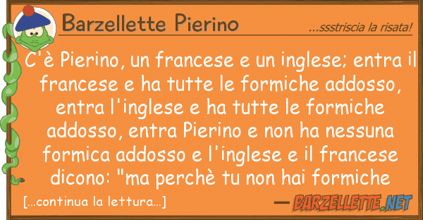 Barzellette Pierino c'è pierino, francese inglese;