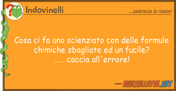 Indovinelli cosa fa scienziato form