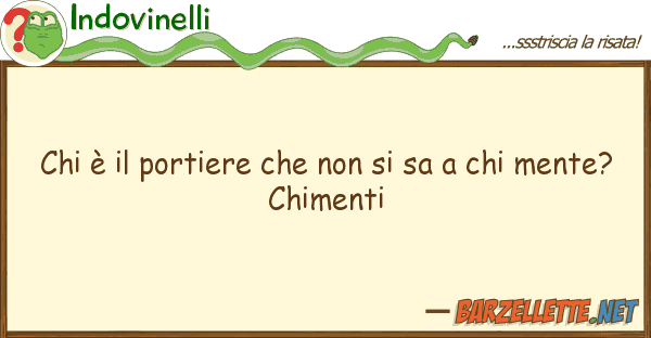 Indovinelli è portiere sa m