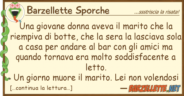 Barzellette Sporche giovane donna aveva marito