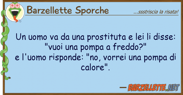 Barzellette Sporche uomo va prostituta