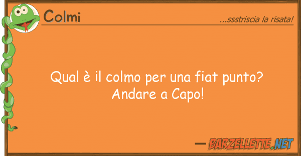 Colmi qual è colmo fiat punto? and
