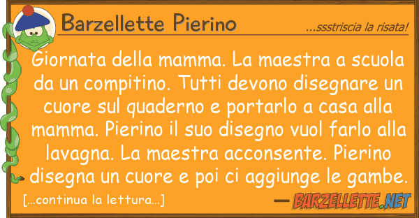 Barzellette Pierino giornata mamma. maestra scuol