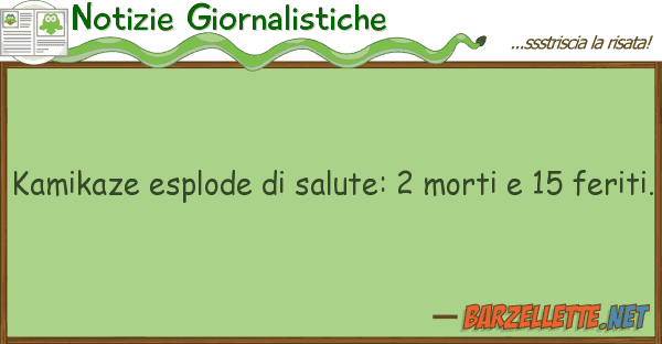 Notizie Giornalistiche kamikaze esplode salute: 2 morti 15