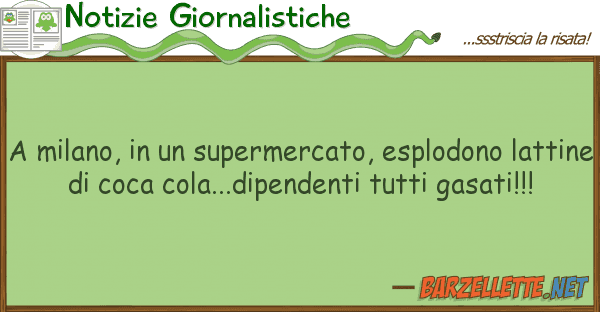 Notizie Giornalistiche milano, supermercato, esplodono