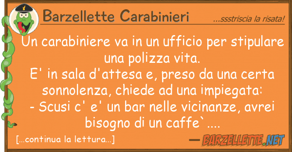 Barzellette Carabinieri carabiniere va ufficio stip