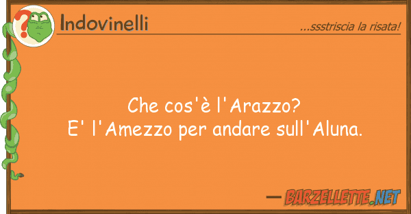 Indovinelli cos'è l'arazzo? e' l'amezzo