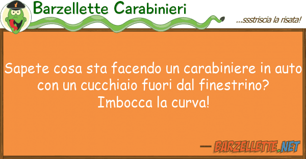 Barzellette Carabinieri sapete cosa sta facendo carabiniere