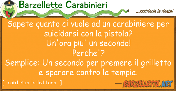 Barzellette Carabinieri sapete vuole carabiniere