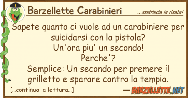 Barzellette Carabinieri sapete vuole carabiniere