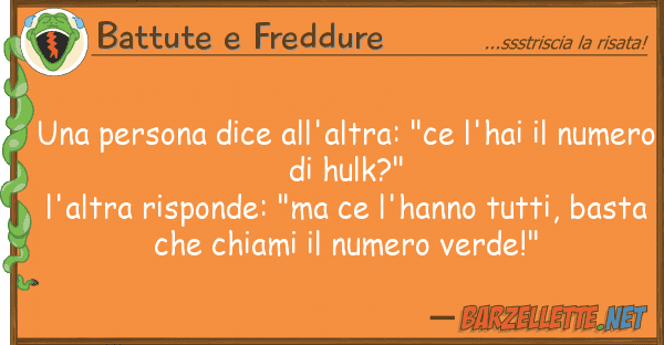 Battute e Freddure persona dice all'altra: "ce l'hai