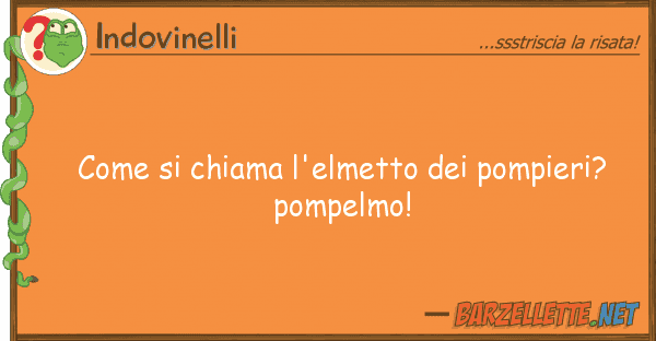 Indovinelli chiama l'elmetto pompieri? p