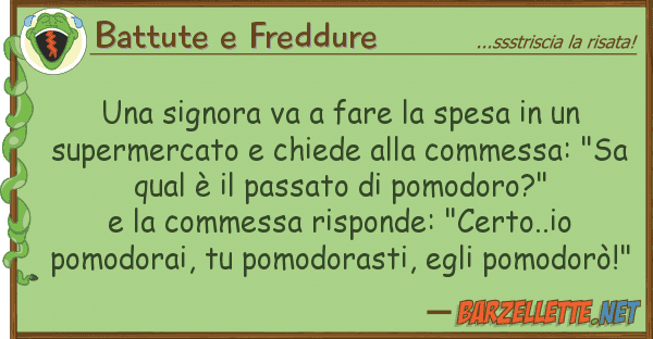 Battute e Freddure signora va fare spesa sup