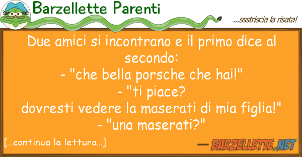 Barzellette Parenti due amici incontrano primo dice