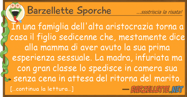 Barzellette Sporche famiglia dell'alta aristocrazia t
