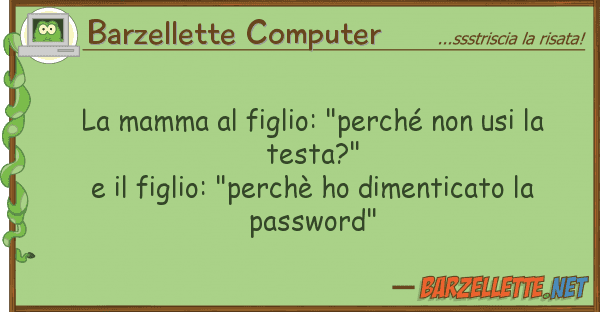 Barzellette Computer mamma figlio: "perché usi
