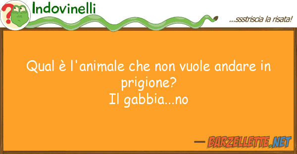 Indovinelli qual è l'animale vuole andare