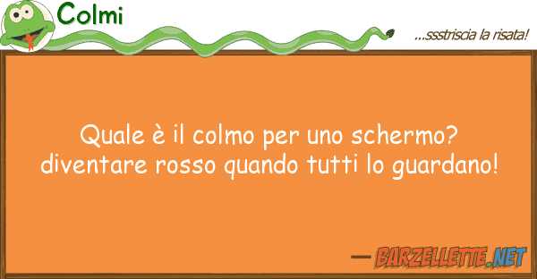 Colmi è colmo schermo? diven