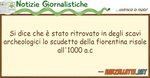 Notizie Giornalistiche dice è stato ritrovato