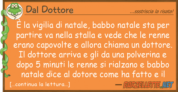Dal Dottore è vigilia natale, babbo natale st