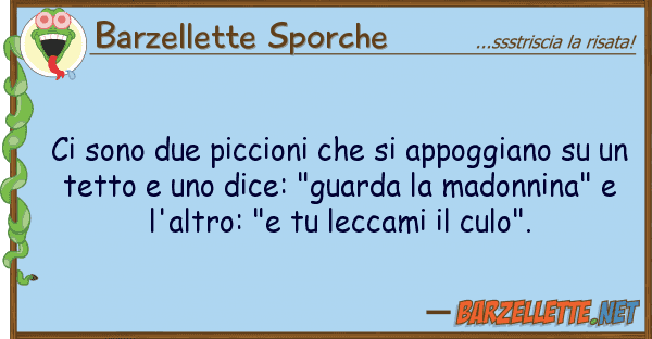 Barzellette Sporche sono due piccioni appoggiano s